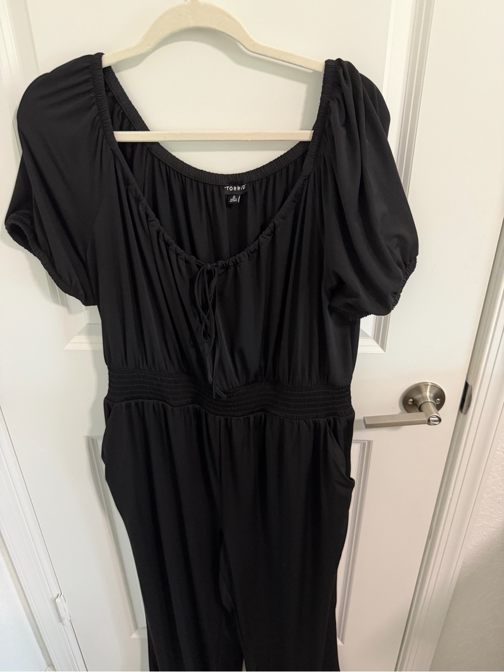 torrid Black Puff Sleeve Jumpsuit